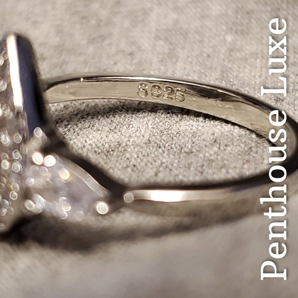FINAL RESTOCK!! Double Halo Pink CZ Sterling Silver Plated Ring - Picture 4 of 5
